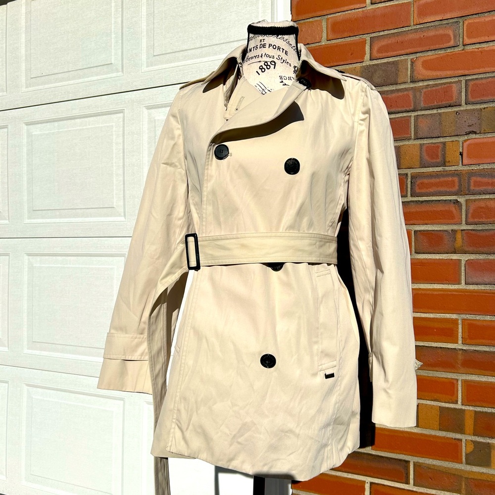 NWOT🌸Ann Klein Khaki Trench Coat